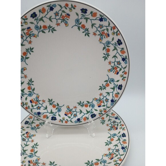Homer Laughlin China Maytime Patter Lunch Plates Salad Set Of 2 USA - Picture 3 of 6